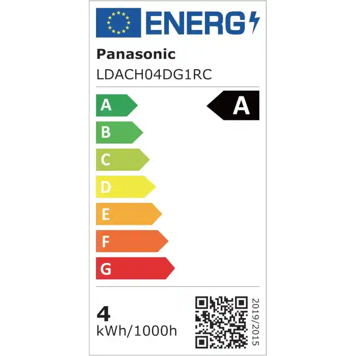 Panasonic Filament Ampul E27 A Sınıfı Enerji 3.8W 806LM 4000K Clear