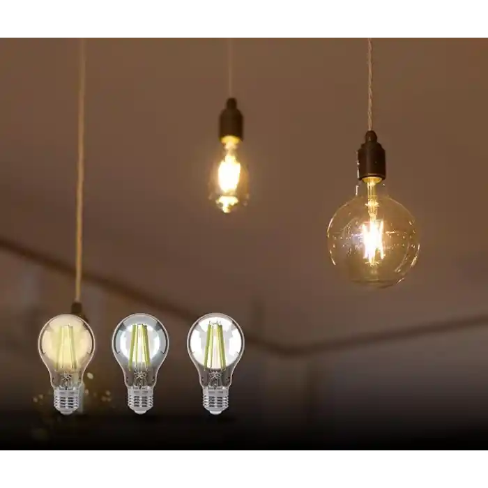 Panasonic Filament Ampul E27 A Sınıfı Enerji 3.8W 806LM 4000K Clear