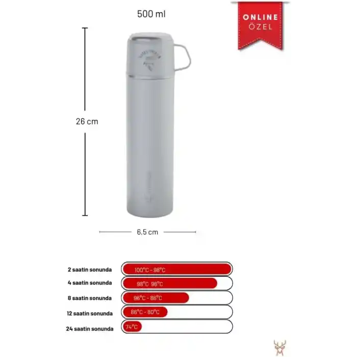 Star Termos Trailmate Serisi Bardaklı 500 Ml Çelik Termos