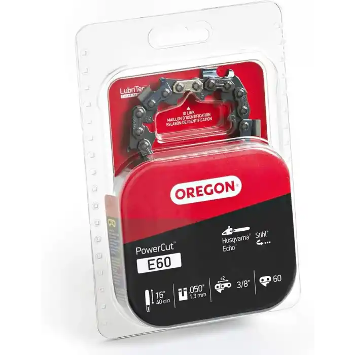 Oregon E60 PowerCut 40 cm (16 inç) Testere Zinciri, Husqvarna, Stihl, Echo ile uyumludur