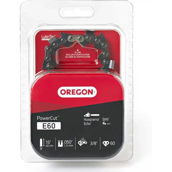 Oregon E60 PowerCut 40 cm (16 inç) Testere Zinciri, Husqvarna, Stihl, Echo ile uyumludur