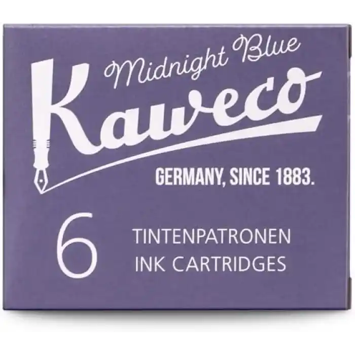 Kaweco 10000258 Dolmakalem Kartuş, gece yarısı mavisi