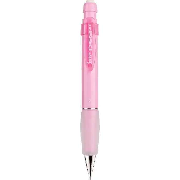 SERVE Deep Versatil Kalem, Silgi ve Kalem Ucu 0,7mm 3lü Set - Şeker Pembe