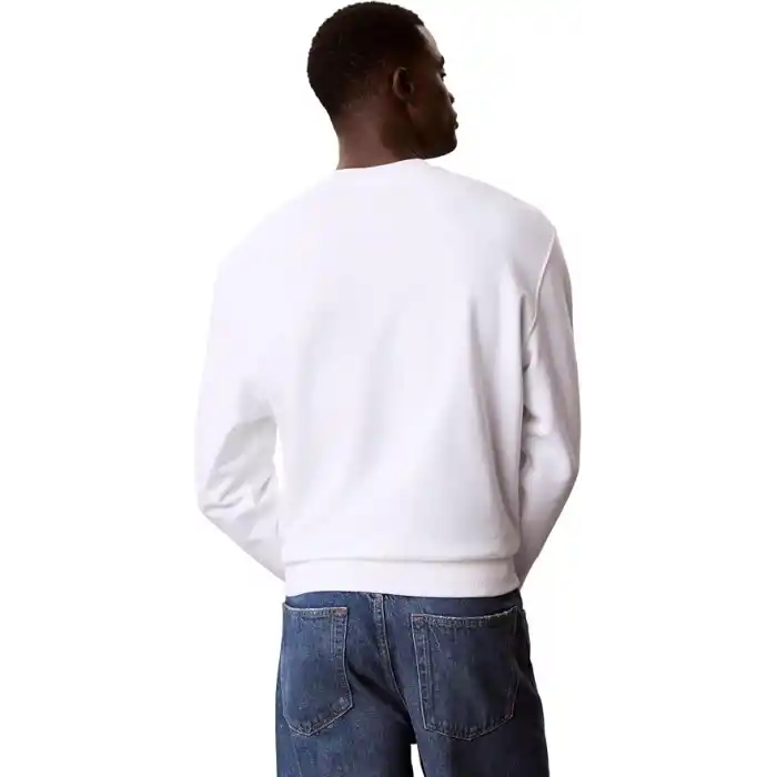 Calvin Klein Ls Eu 350Terry Badge Cn Bisiklet Yaka Sweatshirt, LV04RC273GUB1