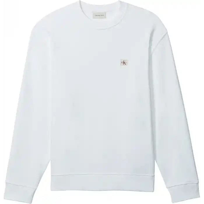 Calvin Klein Ls Eu 350Terry Badge Cn Bisiklet Yaka Sweatshirt, LV04RC273GUB1