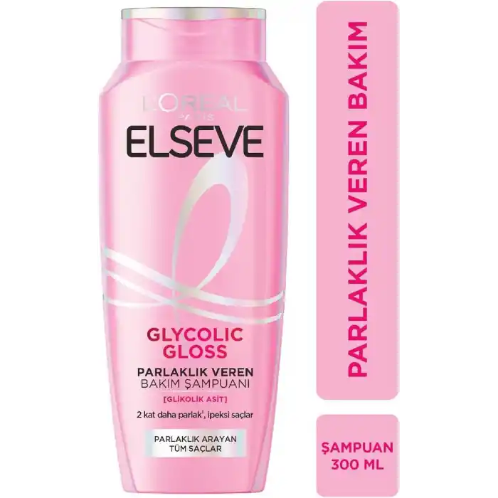ELSEVE Glycolic Gloss Parlaklık Veren Bakım Şampuanı 300ml