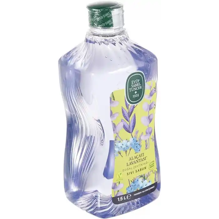 Eyüp Sabri Tuncer Doğal Zeytinyağlı Sıvı Sabun Alaçati Lavantasi 1,5 L Pet Şişe (1 x 1500 ml)
