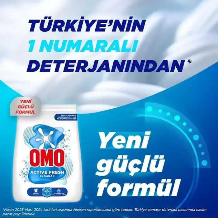 OMO Active Fresh Beyazlar Toz Deterjanı 5.5 kg