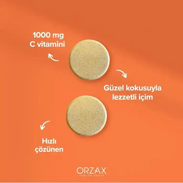 Orzax Efervit Vitamin C 1000 Mg 20 Eff Tablet