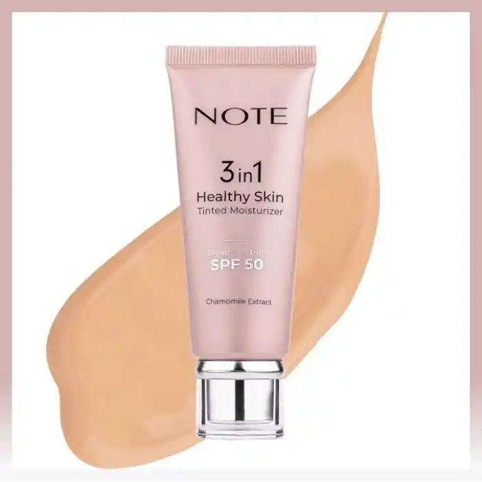 Note Cosmetics 3 in 1 Healthy Skin Tinted Moisturizer Renk Ton Eşitleyici 50 SPF Aydınlatıcı Krem