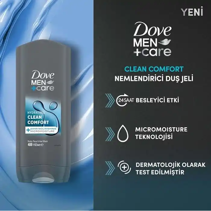 Dove Men Care Clean Comfort Duş Jeli 400 Mililitre