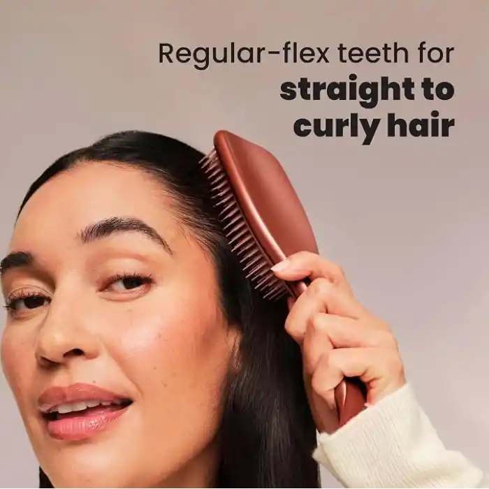Tangle Teezer Ultimate Detangler Chrome Choc Bronze Islak ve Kuru Düz ve Kıvırcık Saçlar için Saç Fırçası Tarak