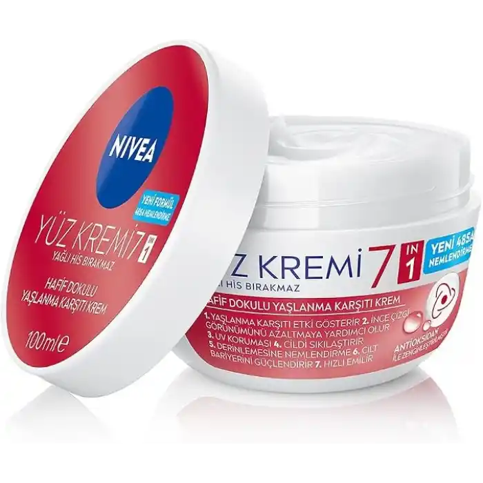 NIVEA Yaşlanma Karşıtı Su Bazlı Nemlendirici Yüz Kremi 100 ml,Bariyer Güçlendirir,Sıkılaştırıcı