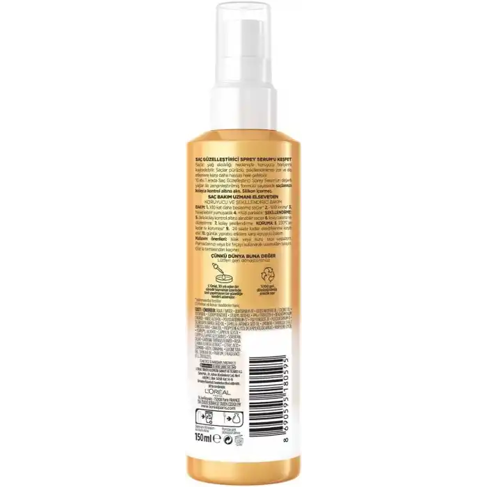 LOreal Paris Elseve Mucizevi Yağ 10 Etki 1 Arada Saç Güzelleştirici Sprey Serum 150 ml