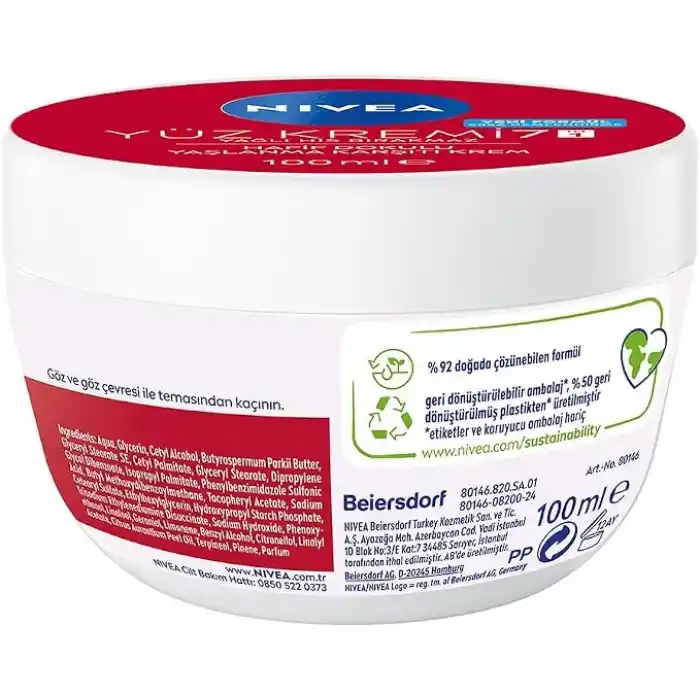 NIVEA Yaşlanma Karşıtı Su Bazlı Nemlendirici Yüz Kremi 100 ml,Bariyer Güçlendirir,Sıkılaştırıcı