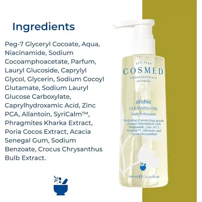 Cosmed Cleansing Oil Yüz ve Vücut için Yağ Bazlı Temizleyici 400 ml