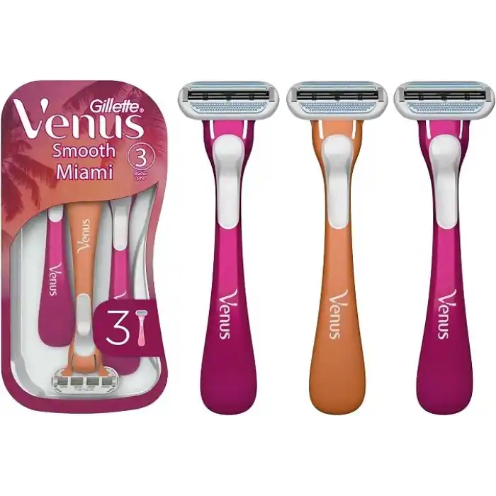 Gillette Venus Smooth Miami Kadın Tıraş Bıçağı 3lü
