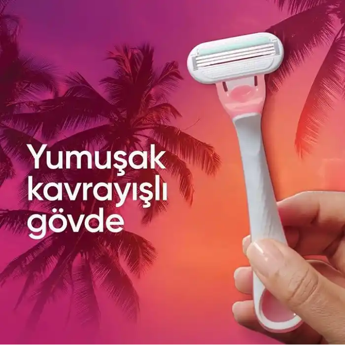 Gillette Venus Smooth Miami Kadın Tıraş Bıçağı 3lü