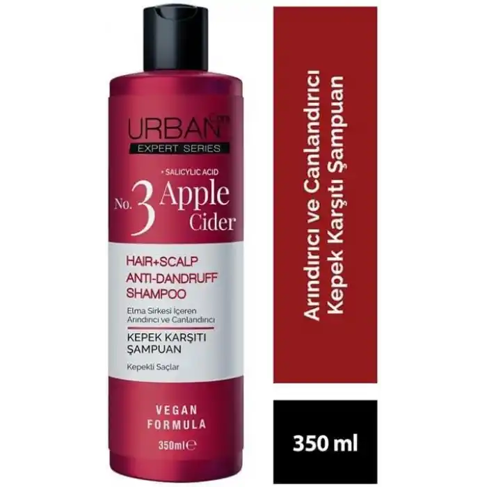 Urban Care Expert No.3 Apple Cider & Salycylic Acid Kepek Karşıtı Saç Bakım Şampuanı, 350 ml