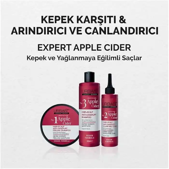 Urban Care Expert No.3 Apple Cider & Salycylic Acid Kepek Karşıtı Saç Bakım Şampuanı, 350 ml