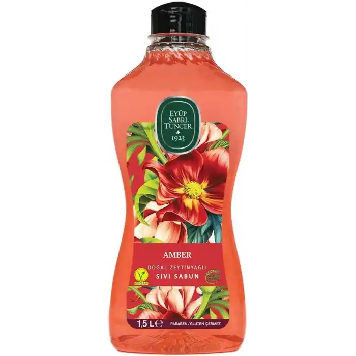 Eyüp Sabri Tuncer Doğal Zeytinyağlı Sıvı Sabun Amber 1,5 L Pet Şişe (1 x 1500 ml)