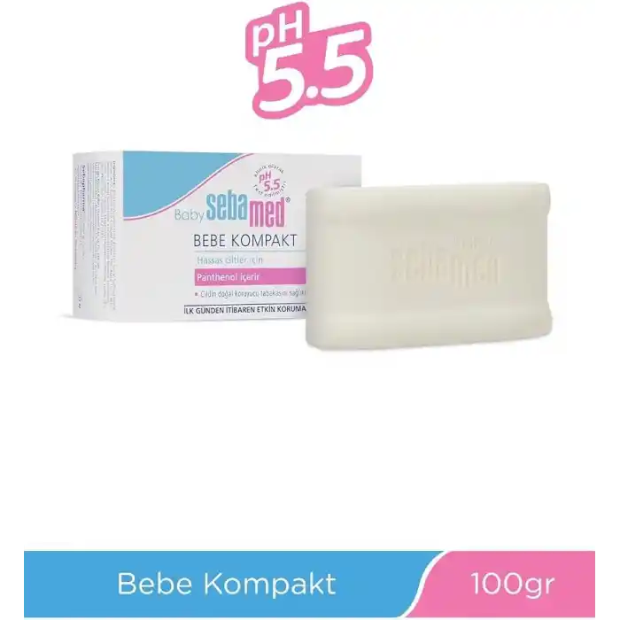 Sebamed Baby pH 5.5 Hassas Ciltler için Pantenol içeren Kompakt Sabun 100 gr