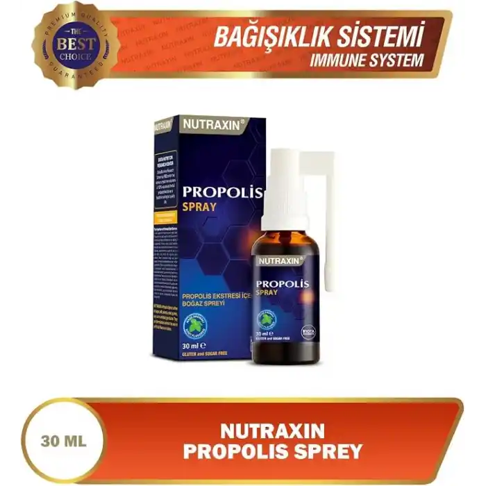 Nutraxin Propolis Ekstresi İçeren Boğaz Spreyi 30 mL