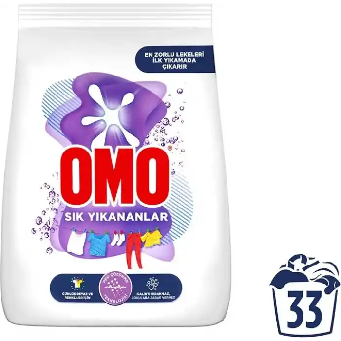 Omo Sık Yıkananlar Beyazlar ve Renkliler Toz Deterjanı 5 kg