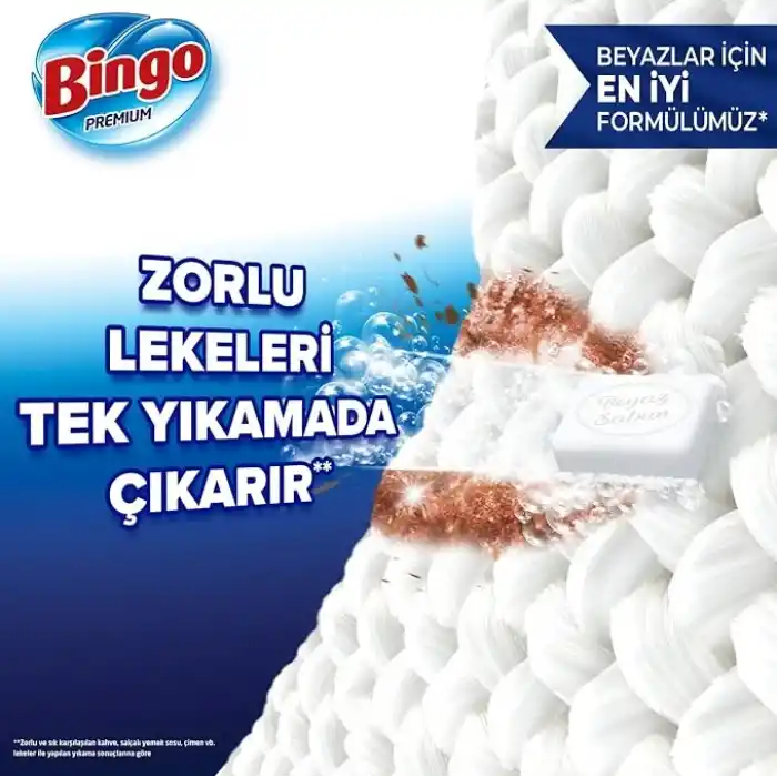 Bingo Premium Toz Çamaşır Deterjanı 7 kg Beyaz