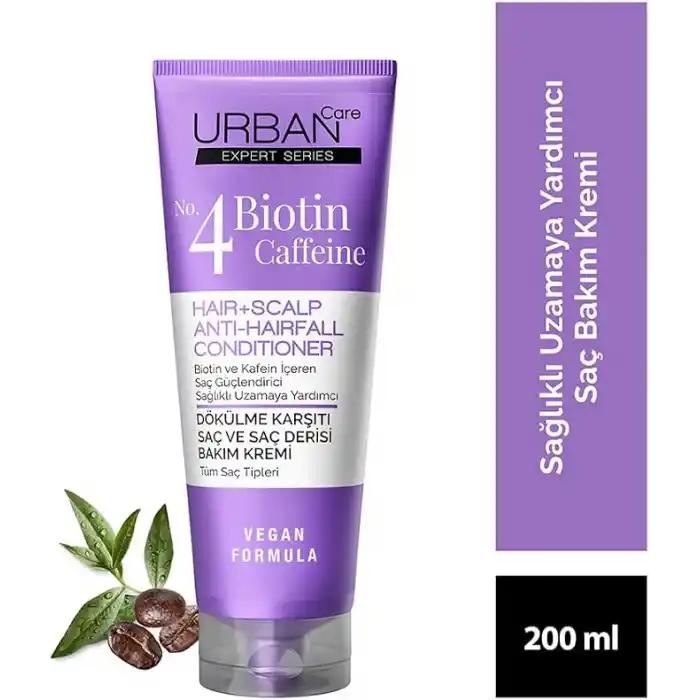 Urban Care Biotin ve Kafein İçeren, Saç Kökü Güçlendirici Saç Derisi Bakım Kremi 200 ml 8680690703782