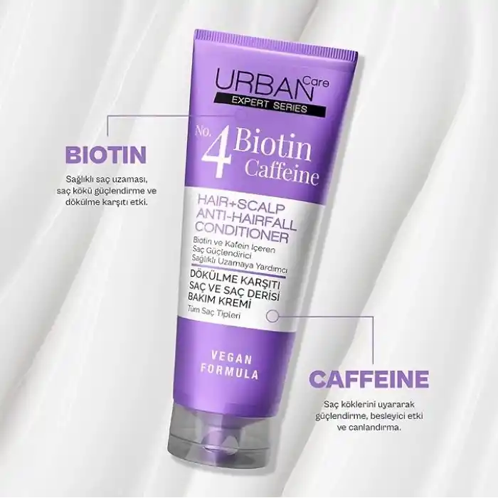 Urban Care Biotin ve Kafein İçeren, Saç Kökü Güçlendirici Saç Derisi Bakım Kremi 200 ml 8680690703782