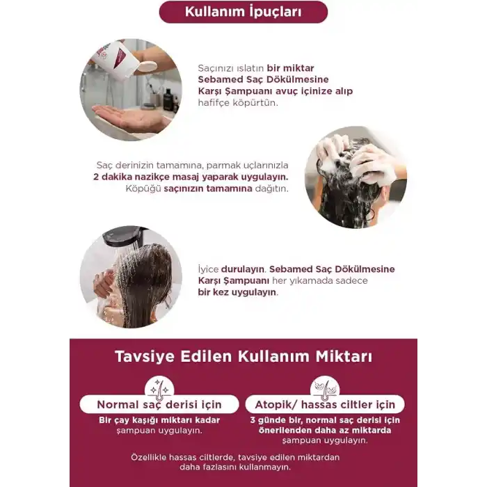 Sebamed Saç Dökülmesine Karşı Güçlendirici Etkili Kafein ve Ginkgo Biloba İçerikli Şampuan 1000 ml