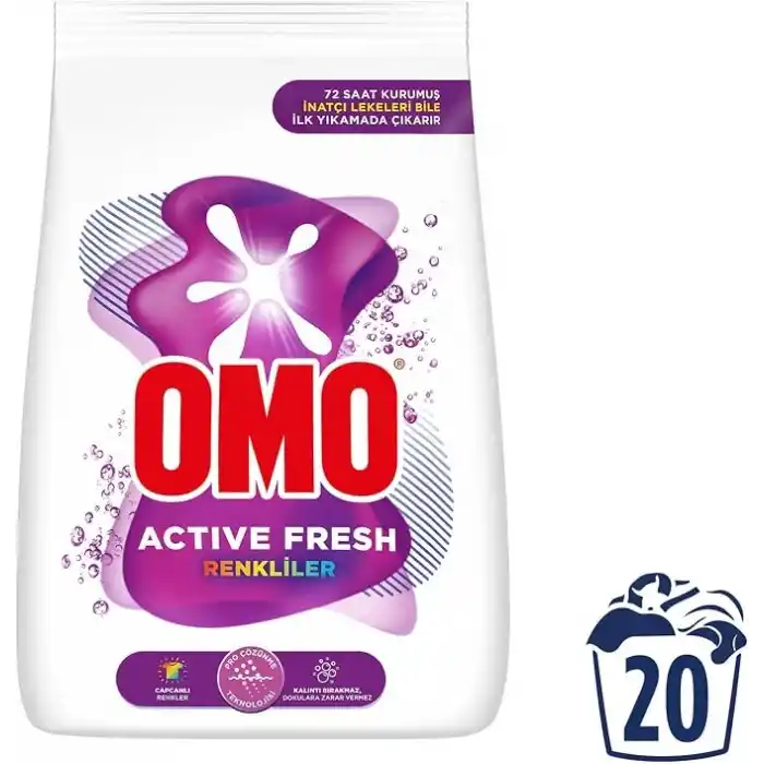 Omo Active Fresh Renkliler Toz Deterjanı 3 kg