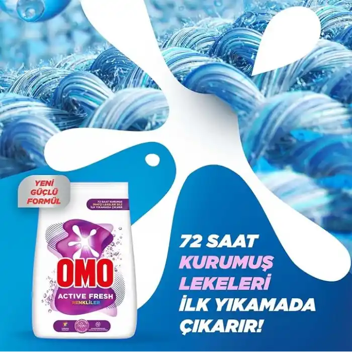 Omo Active Fresh Renkliler Toz Deterjanı 3 kg