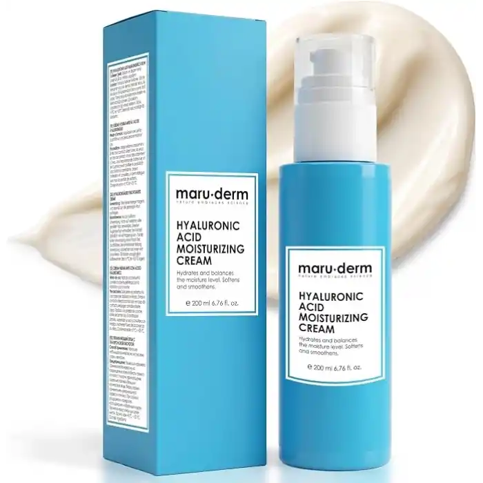 Maruderm Hyalüronik Asit Nemlendirici Yüz Bakım Kremi – Hyalüronik Asit ile Yoğun Nem ve Aydınlatma Desteği 200 ML