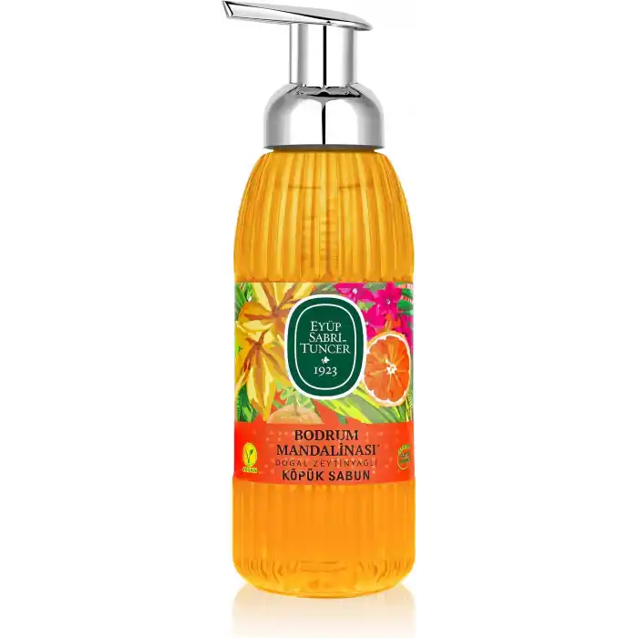 Eyüp Sabri Tuncer Doğal Zeytinyağlı Köpük Sabun Bodrum Mandalinası (500 ml)