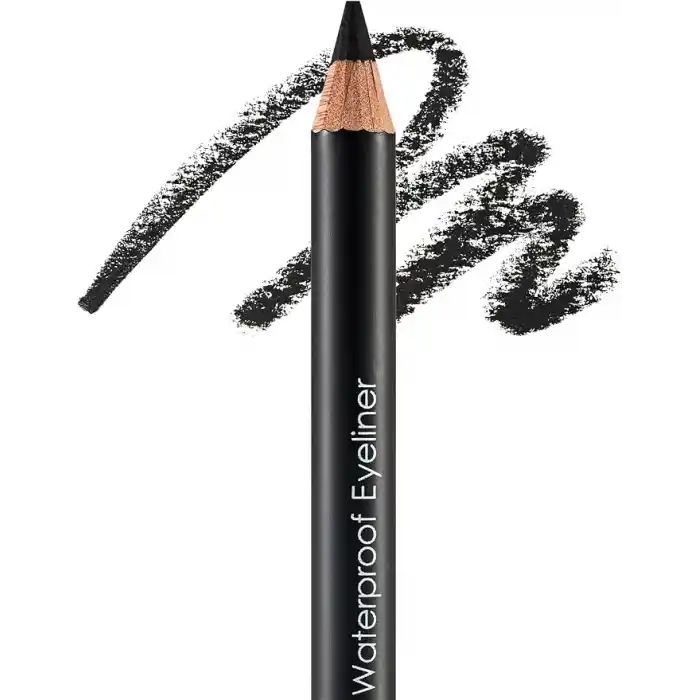 Flormar Mat Bitişli Suya Dayanıklı Göz Kalemi (SİYAH) - Waterproof Eyeliner - 101 Black Ice - 8690604109012