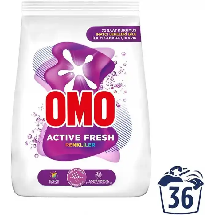 Omo Active Fresh Renkliler Toz Deterjanı 5.5 kg