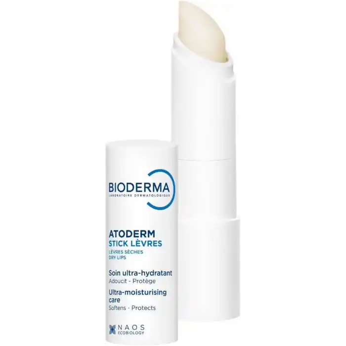Bioderma Atoderm Lip Stick Besleyici, E Vitamini ve Shea Yağı İçeren Nemlendirici Dudak Bakım Kremi 4 gr