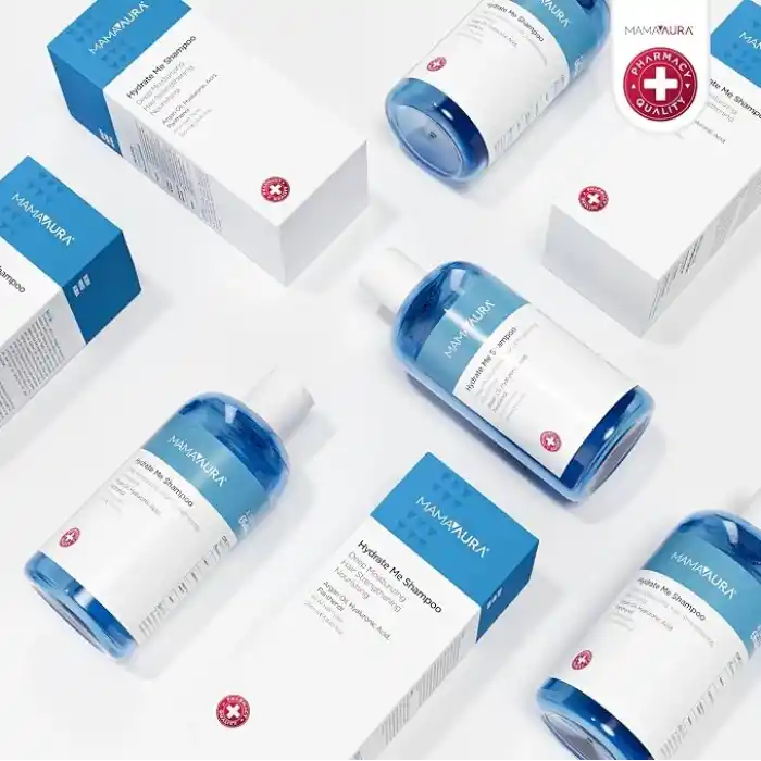 Mamaaura Hydrate Me Shampoo, Kuru ve Hassas Saç Derisi için Nemlendirici ve Pullanma Görünümünü Azaltmaya Yardımcı Şampuan, 250 ml