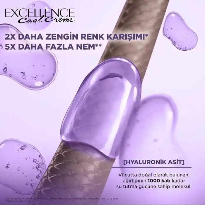 LOreal Paris Excellence Cool Creme 6.11 Ekstra Küllü Koyu Kumral Saç Boyası
