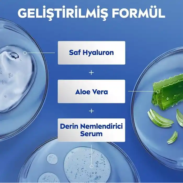 NIVEA Vücut Losyonu Aloe Vera 400 ml, Normal ve Kuru Ciltler için,72 Saat Nemlendirici,Hyaluron,Aloe Vera,Yenileyici Bakım