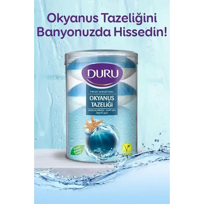 DURU Fresh Sensations Ocean Sabun, 100 Gramx4