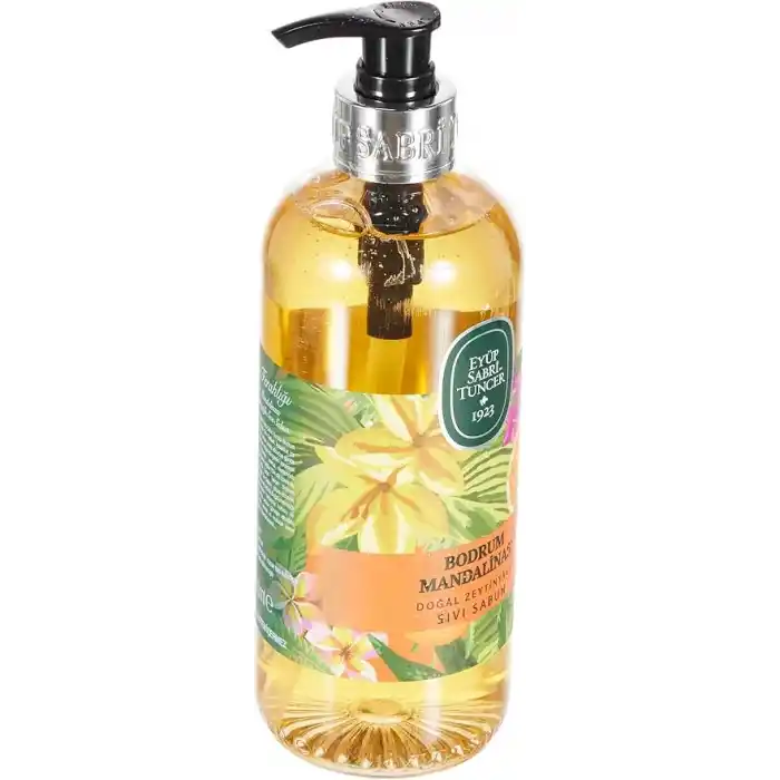 Eyüp Sabri Tuncer Doğal Zeytinyağlı Sıvı Sabun Bodrum Mandalinasi Pet Şişe (500 ml)