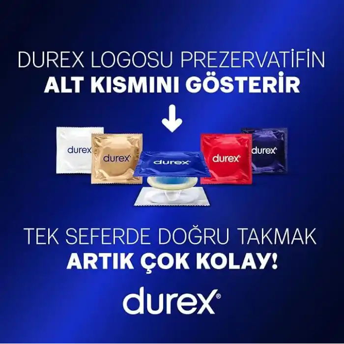 Durex Intense 30lı Uyarıcı Jelli Ve Tırtıklı Prezervatif, Düz, Kokusuz, Lateks