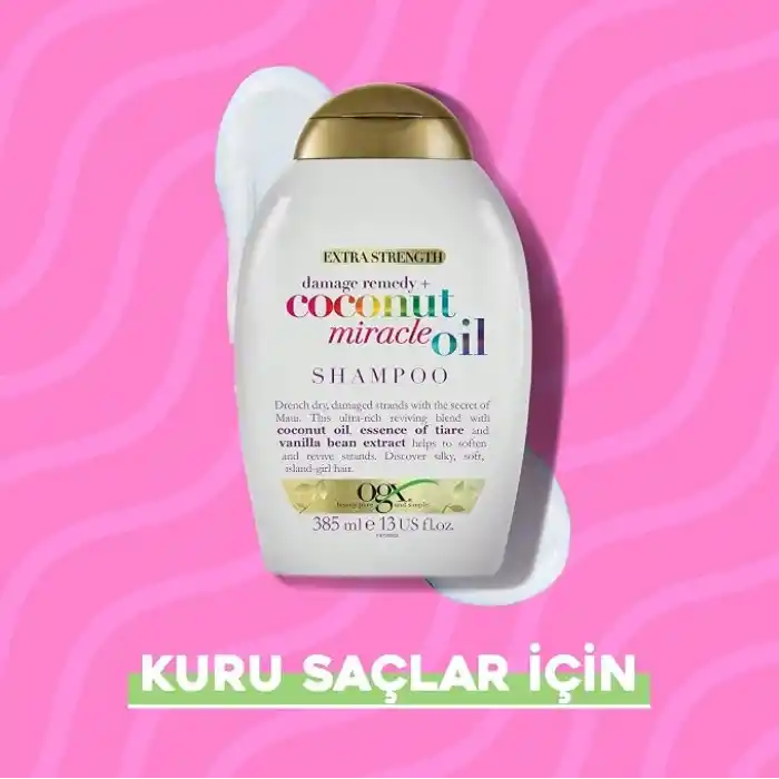 ogx yıpranma karşıtı sülfatsız coconut miracle oil şampuan 385 ml