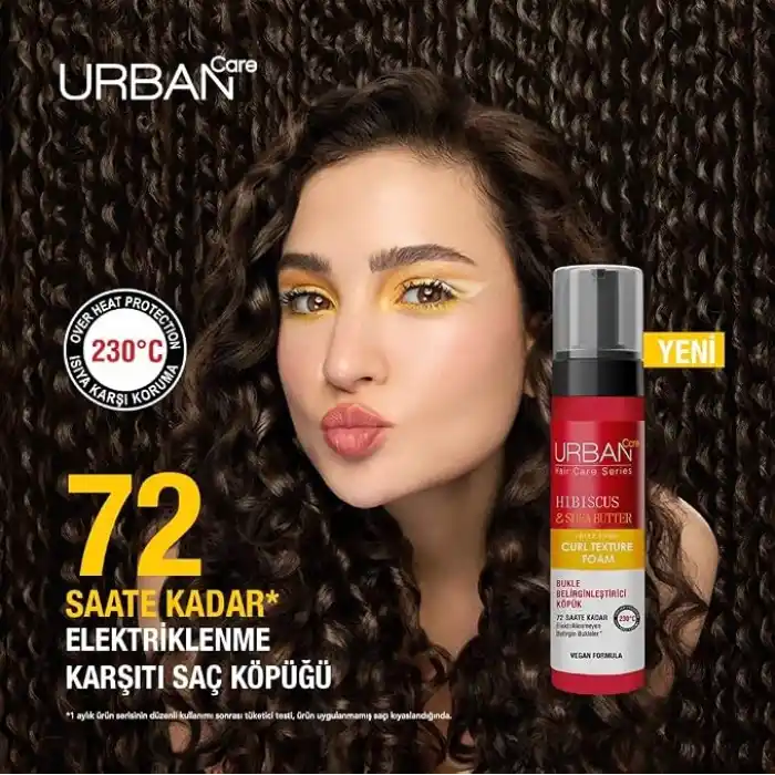 URBAN Care Hibiscus & Shea Butter Elektriklenme Karşıtı Saç Bakım Köpüğü-200 ML