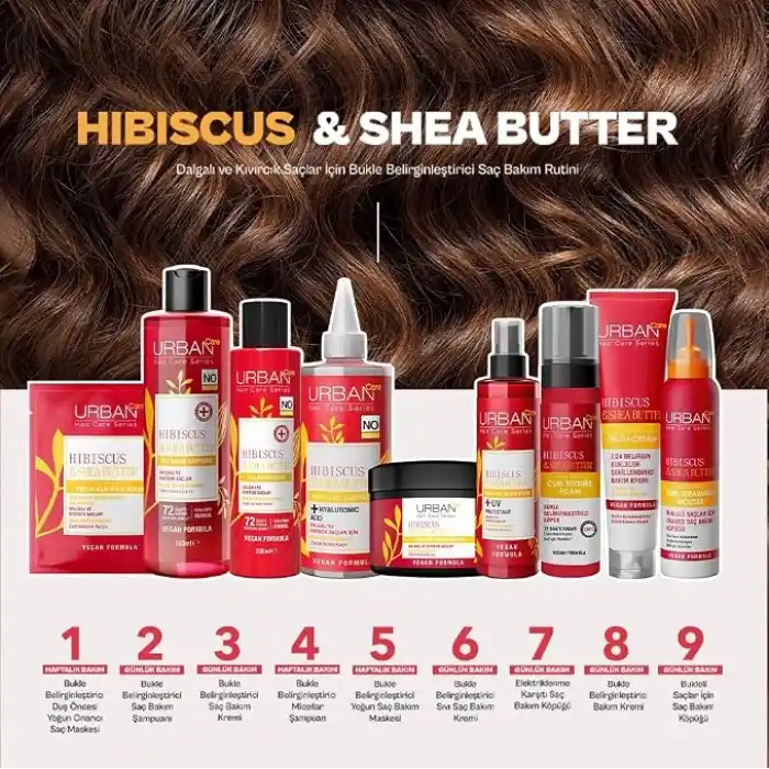 URBAN Care Hibiscus & Shea Butter Elektriklenme Karşıtı Saç Bakım Köpüğü-200 ML