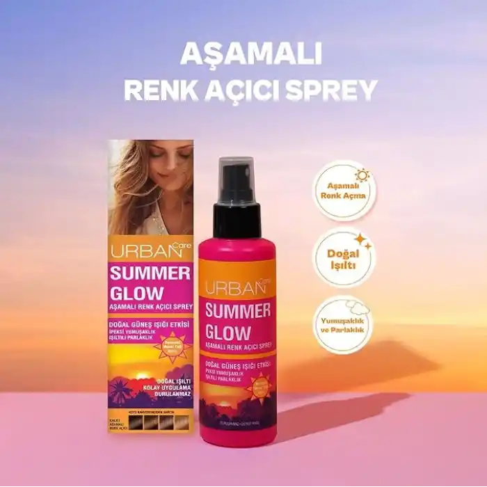 URBAN Care Summer Glow Aşamalı Renk Açıcı Saç Spreyi 150 ml- Vegan