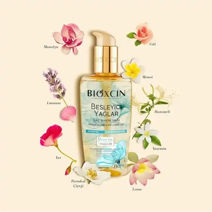 Bioxcin Besleyici Saç Bakım Yağı 150 ml – 9 Çiçek Yağı, B5 Vitamini ve BioComplex B11 ile Kuru ve Yıpranmış Saçlar İçin Yoğun Bakım